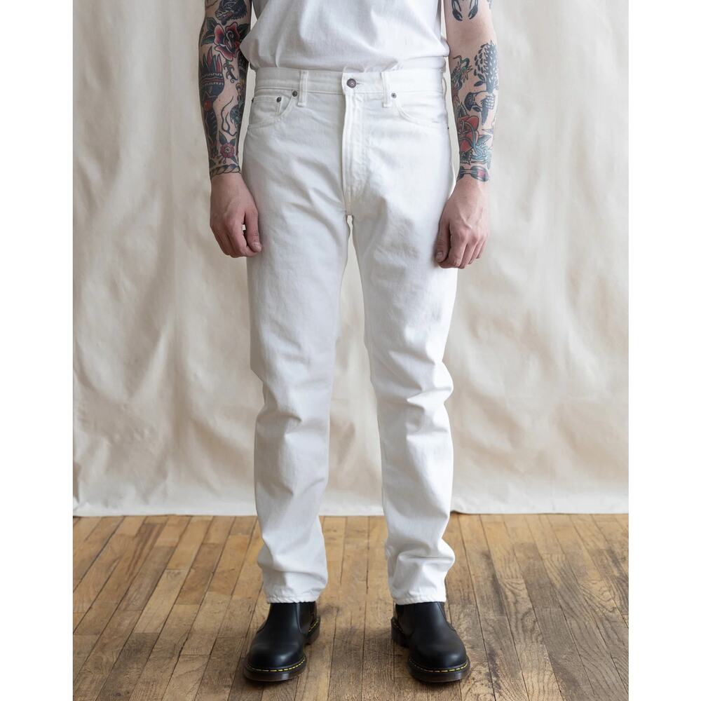orSlow 107 Taper Cropped Japanese denim IVY DENIM - WHITE Sz M 32x27
